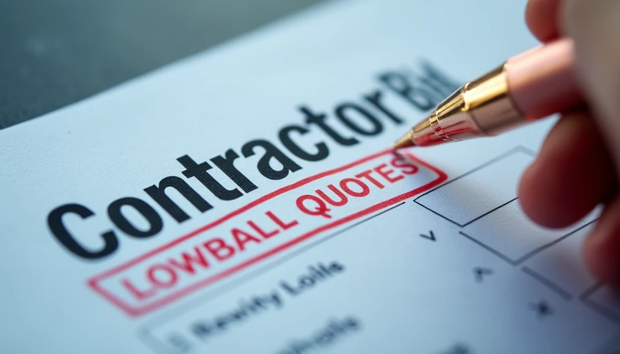 Illustration for how to compare multiple contractor bids without getting confused by lowball quotes