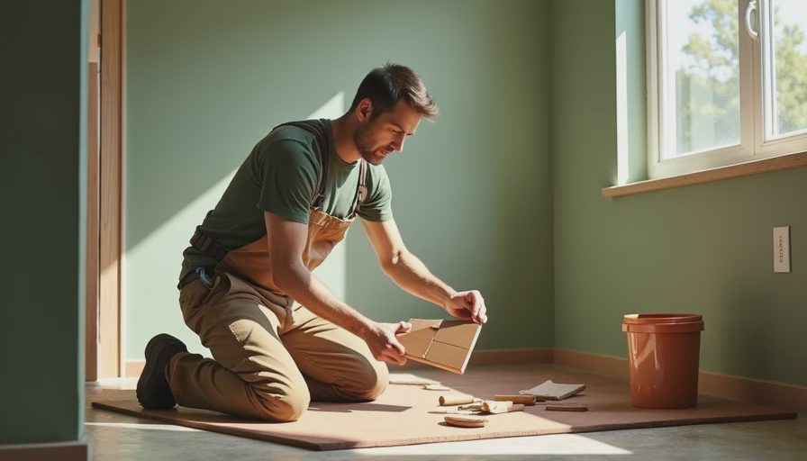 Visual context for diy bathroom remodel on a budget