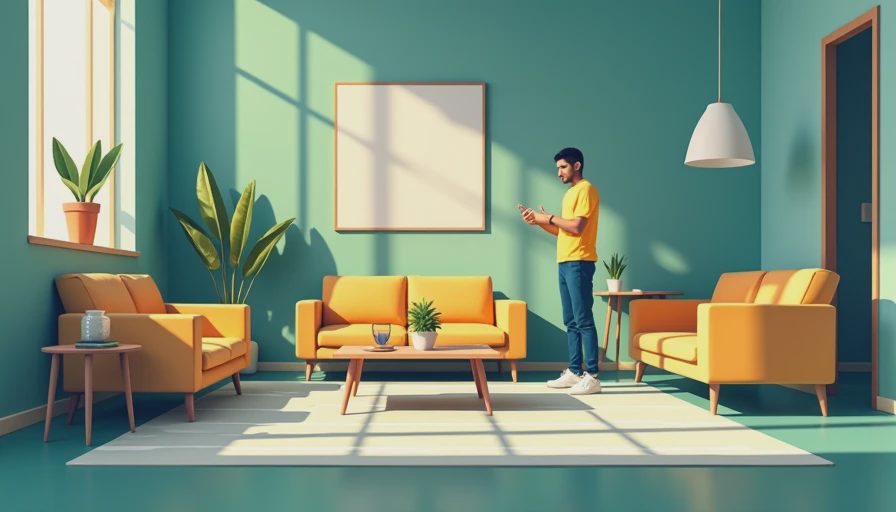 Visual context for family room furniture layout ideas